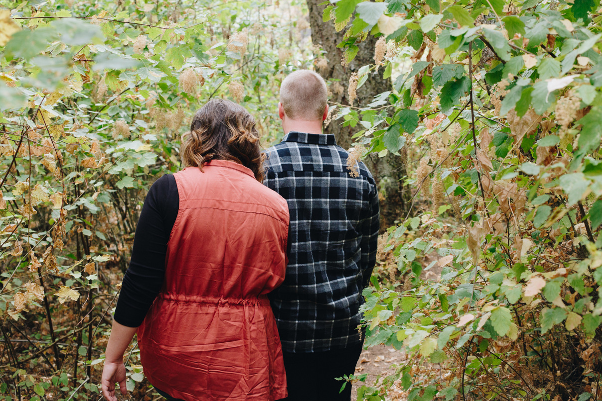 colville engagement session, fall, woods